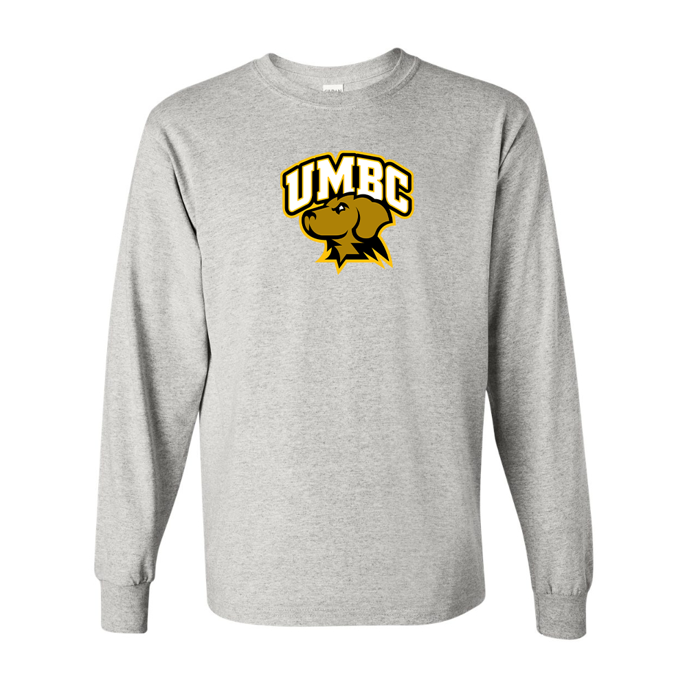 Men's  UMBC Retrievers Gildan Heavy Cotton Long Sleeve T-Shirt